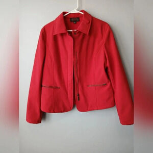 Montanatek women's size Large red zip up jacket with front pockets class…